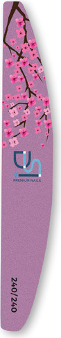 פצירה מקצועית חצי ירח רב־פעמית דו־צדדית 1 יח׳ Half-Moon File