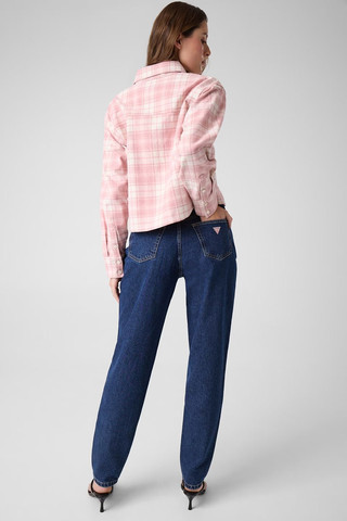 גינס Guess G06 Mom נשים - גס - Blue