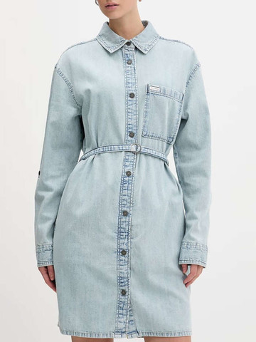 שמלה Guess Denim נשים - גס - Blue