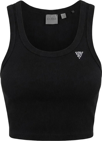 גופיה Guess Rib-Knit נשים - גס - Black