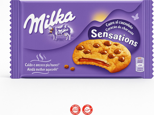 Milka Sensations Cookies Chocolate Chips עוגיות שוקולד צ׳יפס מילקה