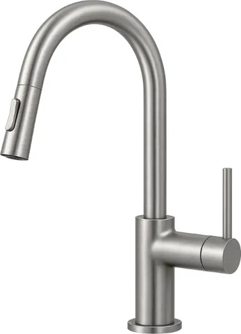 ברז מטבח נשלף ניקל מוברש מסדרת Sora מבית Waterfall