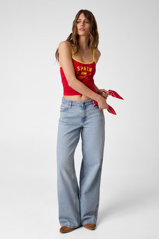 גופיה Guess World Cup Spain נשים - גס - Red