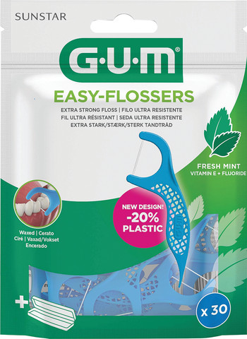 Easy Flossers - חוט דנטלי חזק  עם ידית