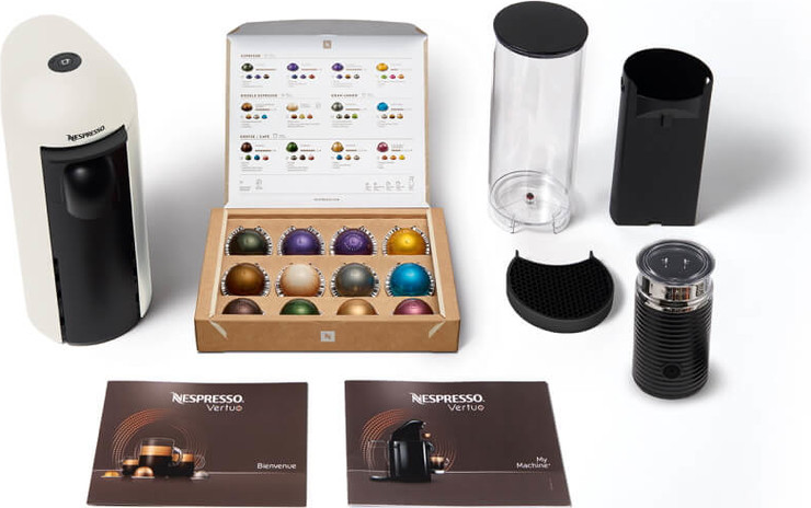 מכונת קפה NESPRESSO נספרסו VertuoPlus GCB2 לבן