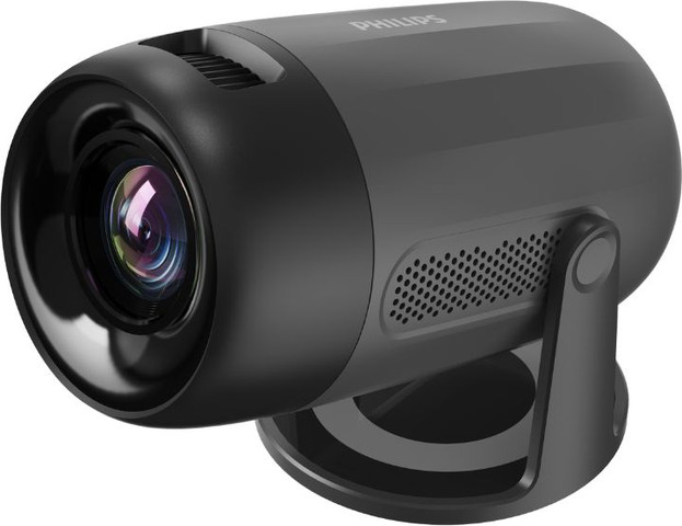 מקרן נייד PHILIPS NeoPix 150 Full HD, קומפקטי עם חיבור Wi-Fi ו-HDMI, עד 80 אינץ שחור