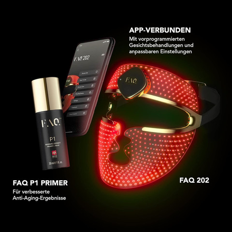 FAQ 202SMART SILICONE LED FACE MAS מסכה אנטי אייגינג