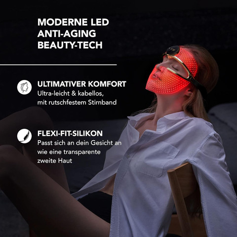 FAQ 202SMART SILICONE LED FACE MAS מסכה אנטי אייגינג