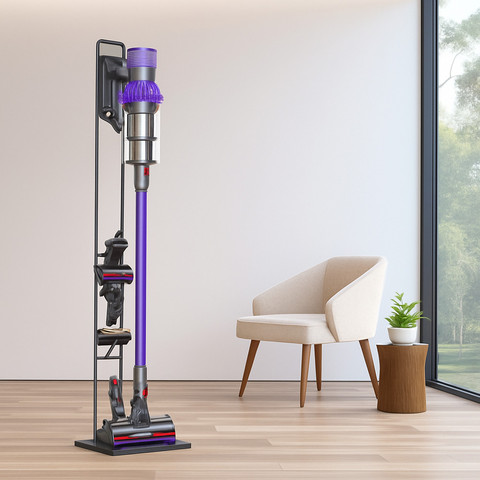 מעמד רצפתי לשואב אבק תואם "Dyson" - שחור