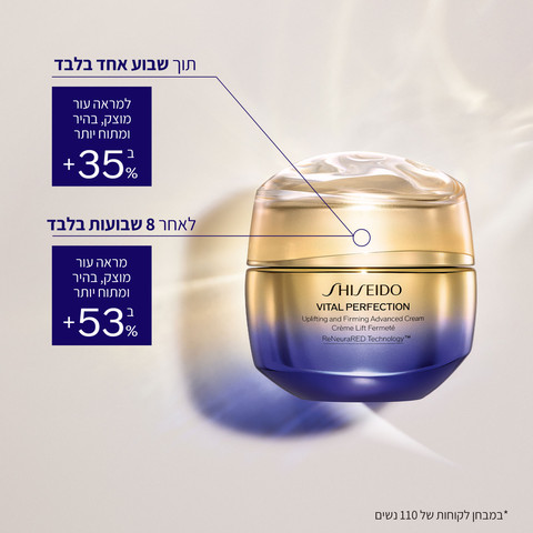 VITAL PERFECTION ADVANCED קרם לחות אנטי אייג'ינג למתיחה מיצוק והארת העור