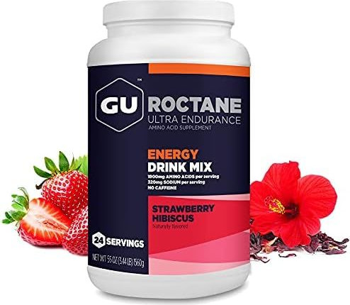אבקה להכנת משקה ROCTANE DRINK STRAWBERRY HIBISCUS CAN 24 SER