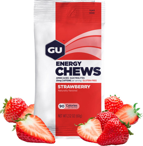 סוכריות אנרגיה בטעם תות GU Strawberry Chews