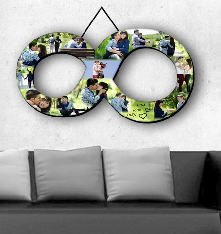 קולאז אינפיניטי תמונת קיר מעץ - 40x60
