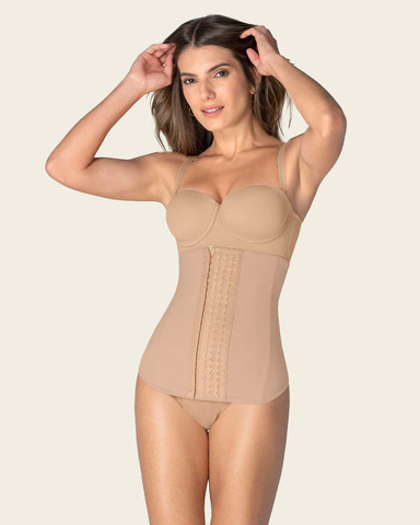 חגורת מחוך מחטבת לעיצוב הבטן והמותניים עם עצמות גמישות | PowerSlim | 15816 ,גוף