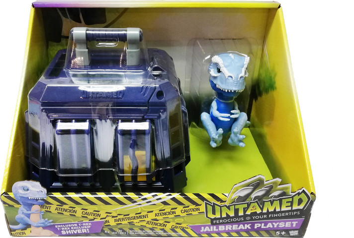 פינגרלינגס פראי - Fingerlings Untamed - ערכת משחק כלוב עם דינוזאור פראי - אצבענים