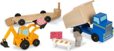 סט משאית עפר ומעמיס קדמי מעץ מליסה ודאג Melissa & Doug