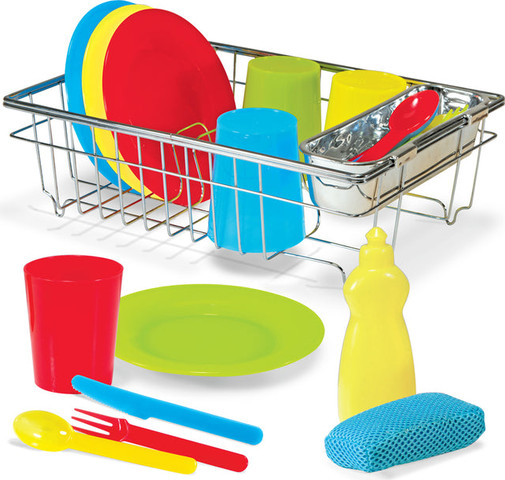 סט כלי בית לשטיפה וייבוש Melissa & Doug – ערכת כלים למשחק לילדים