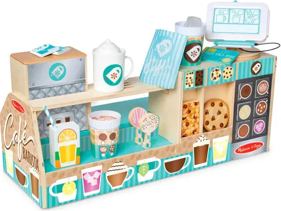 דוכן בריסטה מעץ להכנת קפה ומאפה - Melissa And Doug
