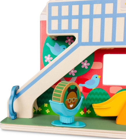 סט משחק עץ גן שעשועים לבית הבובות מליסה ודאג Melissa & Doug