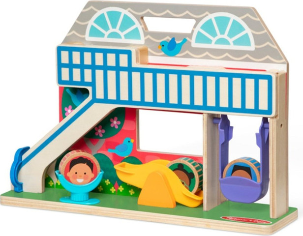 סט משחק עץ גן שעשועים לבית הבובות מליסה ודאג Melissa & Doug