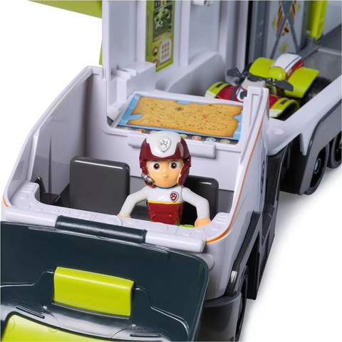 רכב פטרול ג'ונגל ענק עם אפקטים קוליים, מקום ל 6 רכבים קטנים (1 כלול) ומעלית פריקה והעמסה