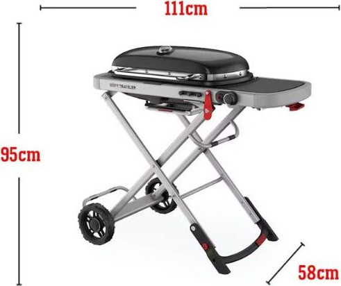 גריל גז נייד מבית WEBER וובר דגם TRAVELER 9010093