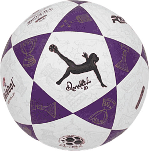 כדור פוצ'יוולי – הכדור של רונאלדיניו Daleball R10 צבע לבן-סגול