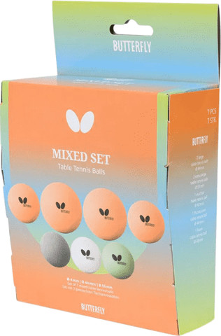 כדורי טניס שולחן מיוחדים Butterfly Mixed Set Fun Balls