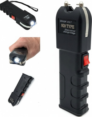 שוקר חשמלי עוצמתי להגנה עצמית (מהלום) + פנס LED חזק | דגם מקצועי נטען לביטחון מקסימלי: לנשים, גברים, חיילים, אנשי ביטחון, קבע ומילואים