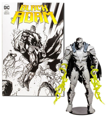 דמות אקשן 18 ס"מ DC direct- w.comic black Adam