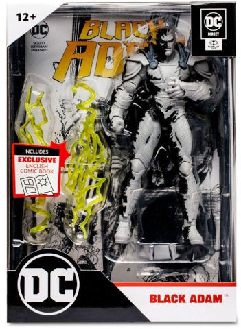 דמות אקשן 18 ס"מ DC direct- w.comic black Adam