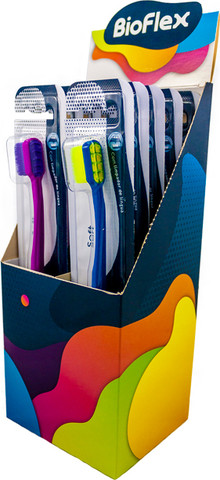 Morelli Bioflex Toothbrush מברשת שיניים לטיפול אורתודונטי 4 יח