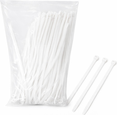 חבקים 100 יחידות BT3.6x300mm צבע לבן