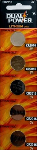 בליסטר 5 סוללות CR1616 ליתיום  DUAL POWER