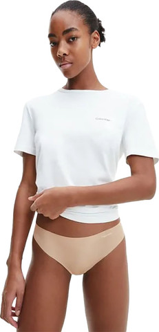 מארז 3 תחתוני חוטיני Calvin Klein לנשים ללא תיפורים