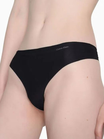 מארז 3 תחתוני חוטיני Calvin Klein לנשים ללא תיפורים