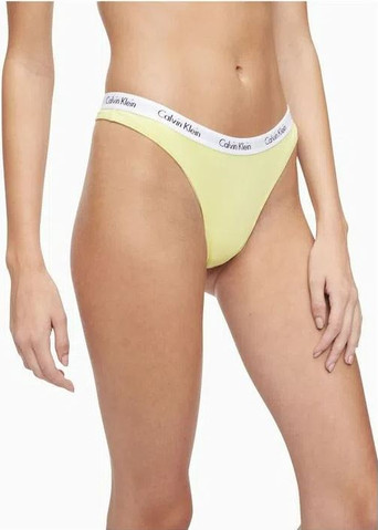 מארז 3 תחתוני חוטיני Calvin Klein לנשים דגם Carousel