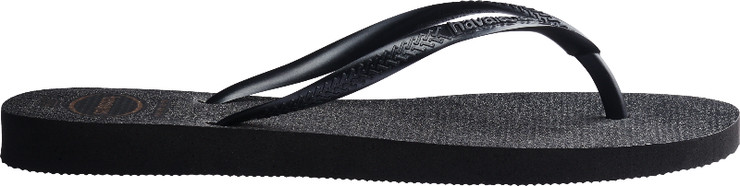 כפכפי גלוס שחור גרפיט - SLIM GLOSS Black