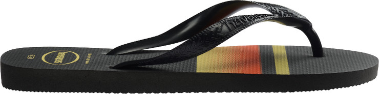 כפכפי טופ בייסיק שחור צהוב - TOP BASIC BLACK