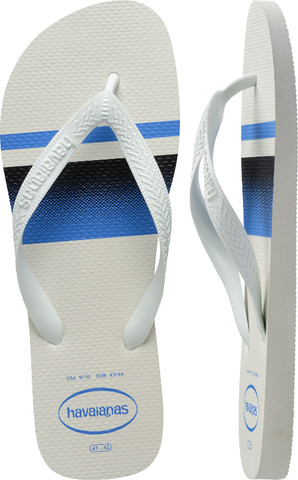 כפכפי טופ בייסיק לבן כחול - TOP BASIC WHITE BLUE