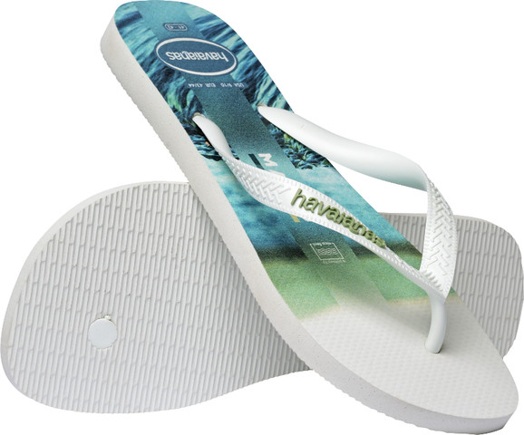כפכפי סרף לבן תכלת - TOP SURFER WHITE