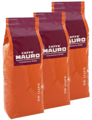 מארז 3 ק"ג פולי קפה מאורו דלוקס Mauro Deluxe