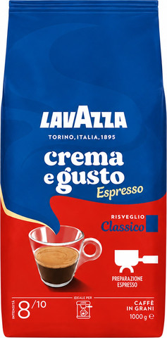 תערובת פולי קפה Crema E Gusto Espresso Classico