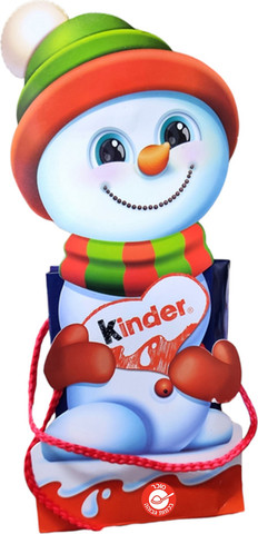 Kinder Snowman Chocolates קריסמס - מבחר שוקולדי קינדר