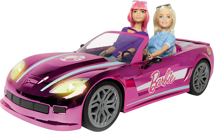 מכונית שלט ברבי CHROMED PINK