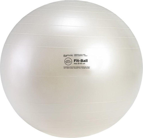 כדור פיזיו לבן פנינה 55 ס"מ  Fit-Ball BRQ