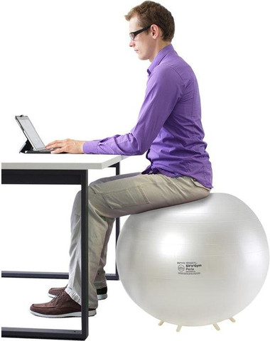כדור פיזיו לבן פנינה 55 ס"מ  Fit-Ball BRQ