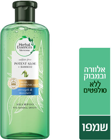 שמפו אלוורה ובמבוק - ללא סולפטים