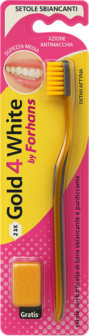 מברשת שיניים Forhans Gold4White – סיבים בינוניים
