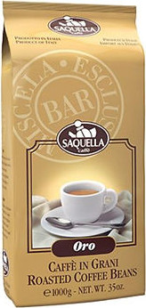 1 ק"ג פולי קפה אורו מבית Saquella Caffe